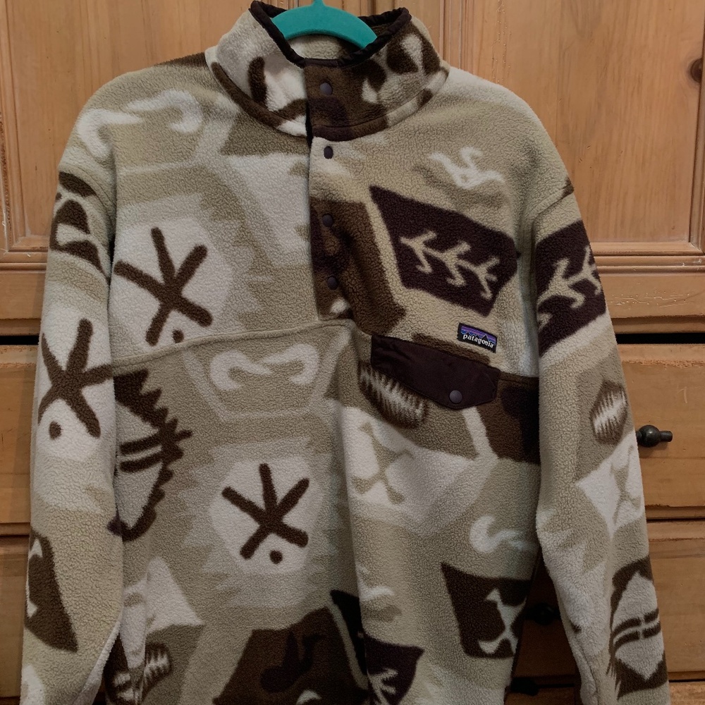 Patagonia Synchilla Limited Edition Cave El Cap Khaki Fleece